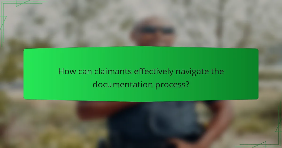 How can claimants effectively navigate the documentation process?