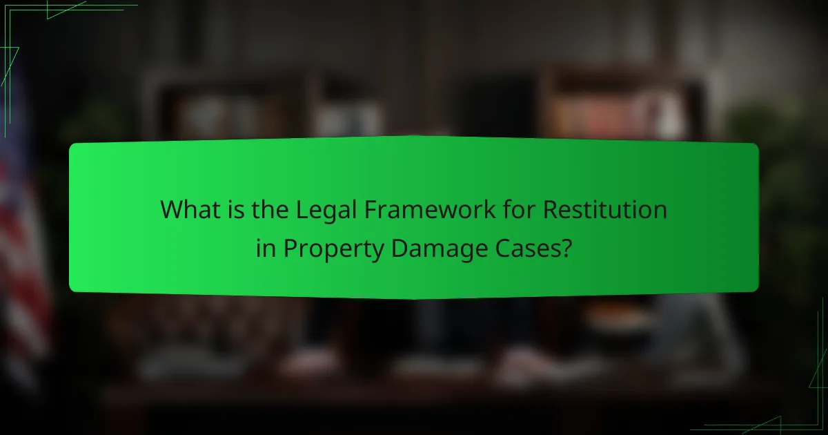 What is the Legal Framework for Restitution in Property Damage Cases?