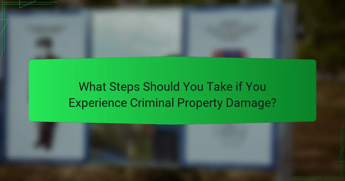 What Steps Should You Take if You Experience Criminal Property Damage?